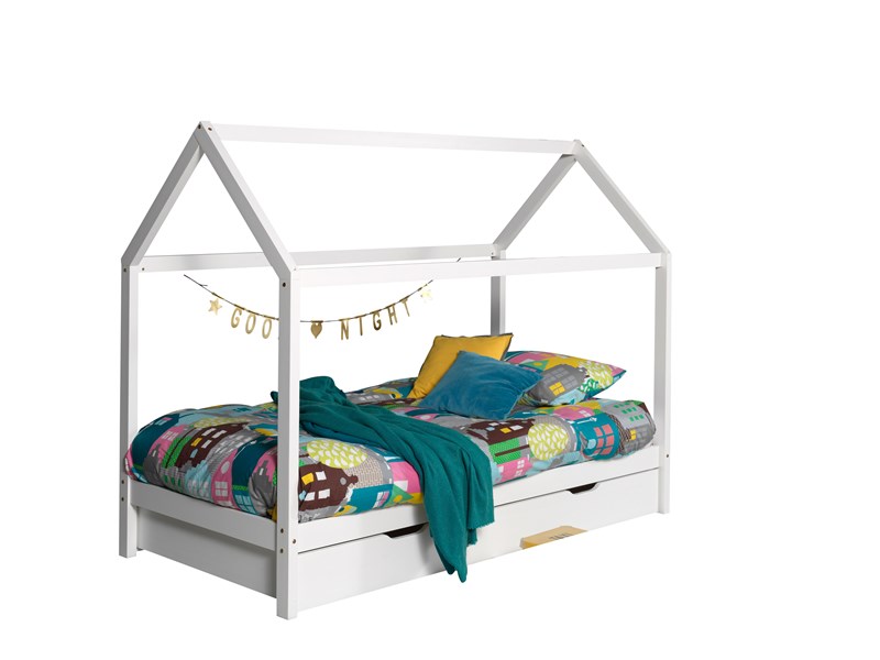 Chambres complètes-Combinaison de chambre d'enfant Dallas,Out Of Collection blanc-Vipack-mailleux-0
