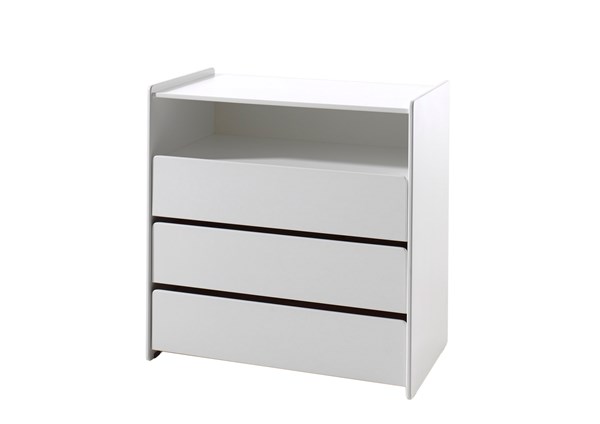 Commode-KIDDY COMMODE 3 TIROIRS BLANC-Vipack-mailleux-0