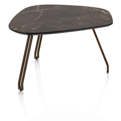 Tables de salon-Mogana, Table basse 72 x 60 cm, primo laminato (HPL), pieds brun acier-Henders & -3