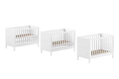 Chambres complètes-Combinaison de chambre d'enfant Eva 4-blanc-Vipack-mailleux-4