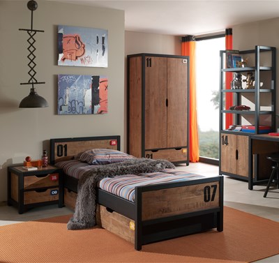 Chambres complètes-Combinaison de chambre d'enfant Alex 9-Vipack-mailleux-1