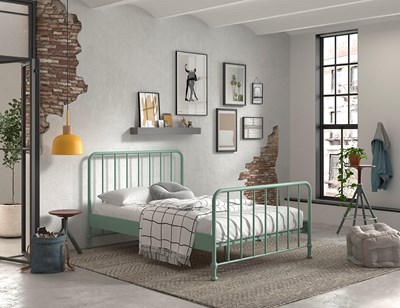 Lit enfant-BRONXX LIT 140 x 200 cm OLIVE GREEN-Vipack-mailleux-4