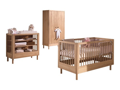 Chambres complètes-Combinaison de chambre d'enfant Forrest Oak 5-chêne-Vipack-mailleux-0