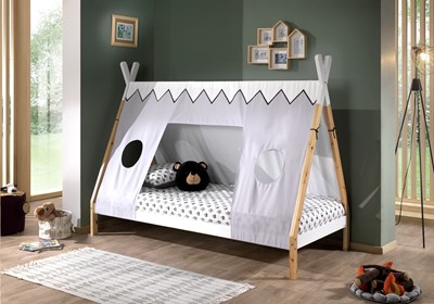 Chambres complètes-Combinaison de chambre d'enfant Tipi,Out Of Collection 2-Vipack-mailleux-5