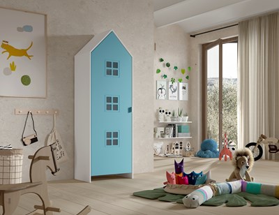 Garde-robe-CASAMI BRUGES ARMOIRE BLUE BALLET-Vipack-mailleux-1