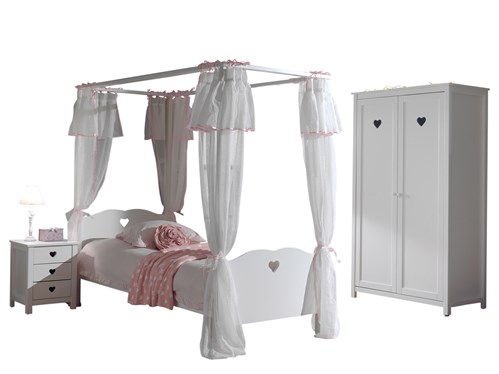 Chambres complètes-Combinaison de chambre d'enfant Amori 4-blanc-Vipack-mailleux-0