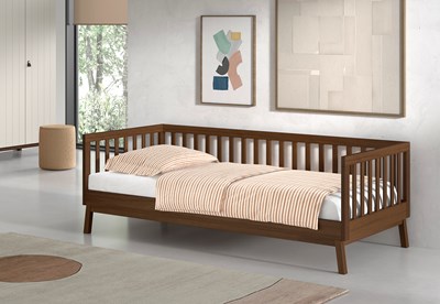 Lit enfant-SEZANE LIT CAPITAINE 90 x 200 cm NOIX-Vipack-mailleux-1