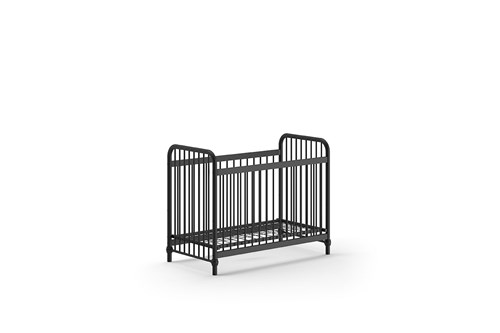 Lit bébé-BRONXX LIT BÉBÉ 60 x 120 cm NOIR-Vipack-mailleux-0