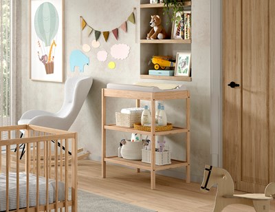 Chambres complètes-Combinaison de chambre d'enfant Dino naturel-Vipack-mailleux-9