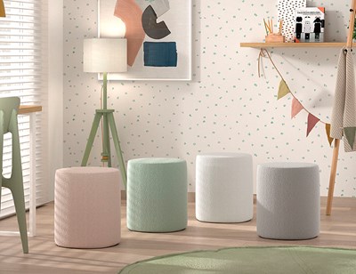 Chevet-MOON POUF BOUCLÉ BLANC-Vipack-mailleux-3