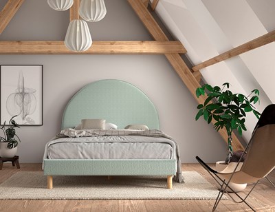 Lit enfant-MOON LIT 140 x 200 cm BOUCLÉ VERT-Vipack-mailleux-4