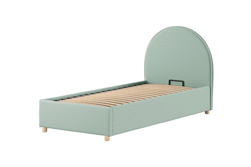 Lit enfant-MOON STORAGE LIT 90 x 200 cm BOUCLÉ VERT-Vipack-mailleux-0