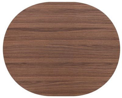 Tables de salle à manger-Brianza, table 150 x 120 cm - placage de noyer - steelbrown-Xooon-maille-1