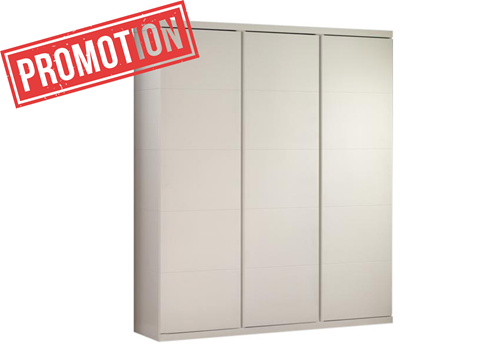 Garde-robe-LARA ARMOIRE 3 PORTES BLANC-Vipack-mailleux-0