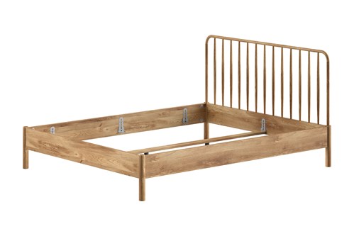 Lit enfant-OLIVE LIT 160 x 200 cm SPINDLE CHÊNE-Vipack-mailleux-0