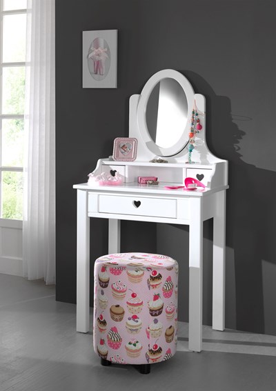 Table de beauté-AMORI COIFFEUSE BLANC-Vipack-mailleux-1