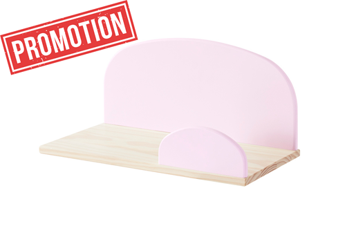 Tablette-KIDDY ÉTAGÈRE MURALE (45cm) OLD PINK-Vipack-mailleux-0