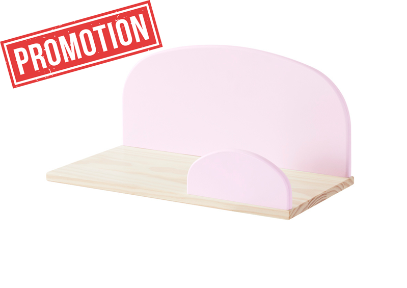 Tablette-KIDDY ÉTAGÈRE MURALE (45cm) OLD PINK-Vipack-mailleux-0