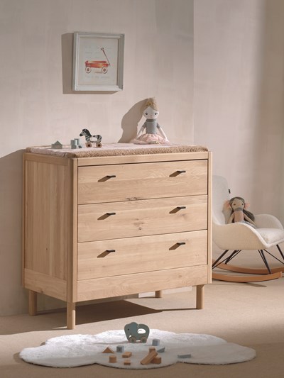 Chambres complètes-Combinaison de chambre d'enfant Forrest Oak 2-hêtre laqué blanc-Vipack-mailleu-12