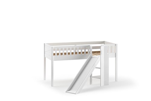 Lit mi-hauteur-SCOTT LIT MI-HAUTEUR AVEC TOBOGGAN 90 x 200 cm BLANC-Vipack-mailleux-0