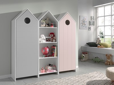 Chambres complètes-Combinaison de chambre d'enfant Casami 6-Vipack-mailleux-1