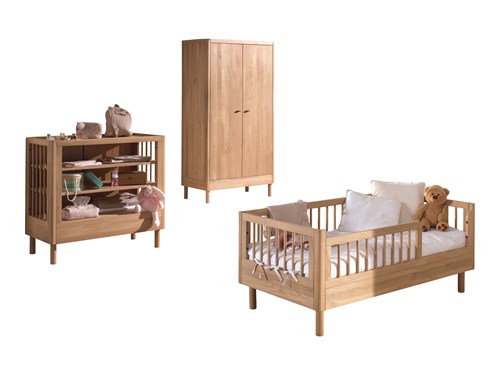 Chambres complètes-Combinaison de chambre d'enfant Forrest Oak 7-chêne-Vipack-mailleux-0