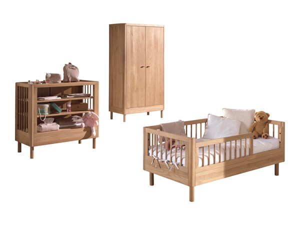 Chambres complètes-Combinaison de chambre d'enfant Forrest Oak 7-chêne-Vipack-mailleux-0