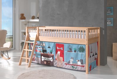 Chambres complètes-Combinaison de chambre d'enfant Forrest Beech hêtre naturel-Vipack-mailleux-1