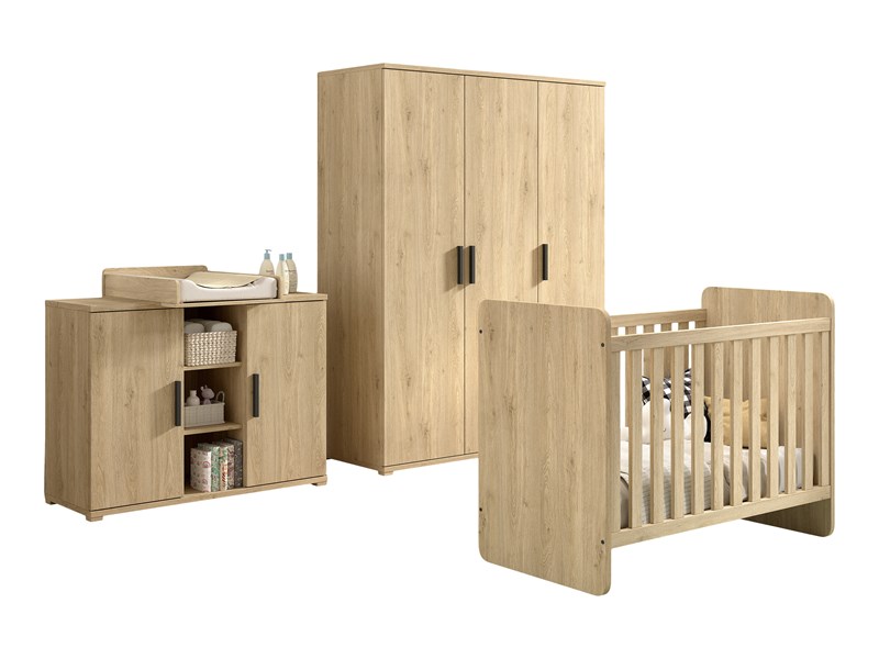 Chambres complètes-Combinaison de chambre d'enfant Sam 2-Vipack-mailleux-0