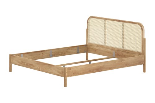 Lit enfant-OLIVE LIT 180 x 200 cm ROTIN CHÊNE-Vipack-mailleux-0