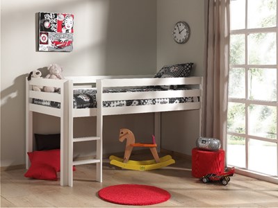 Chambres complètes-Cette PINO-combinaison se compose des éléments suivants  PINO lit compact blan-6