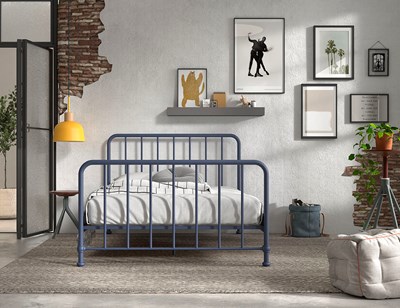 Lit enfant-BRONXX LIT 140 x 200 cm DENIM BLUE-Vipack-mailleux-1