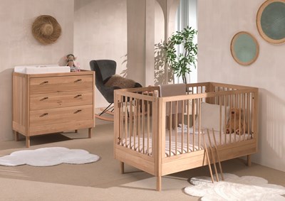 Chambres complètes-Combinaison de chambre d'enfant Forrest Oak 0-chêne-Vipack-mailleux-1