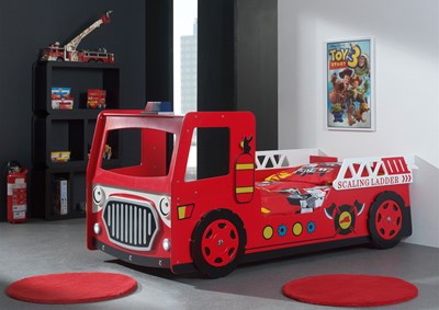Lit enfant-CARBEDS FIRE TRUCK LIT 90 x 200 cm ROUGE-Vipack-mailleux-1