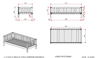 Chambres complètes-Combinaison de chambre d'enfant Fritz 0-blanc-Vipack-mailleux-2