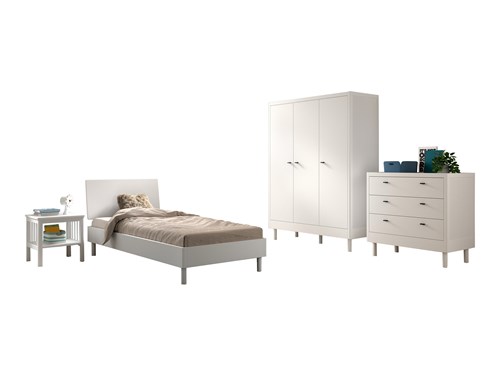 Chambres complètes-Combinaison de chambre d'enfant Forrest Beech 4-hêtre laqué blanc-Vipack-maill-0