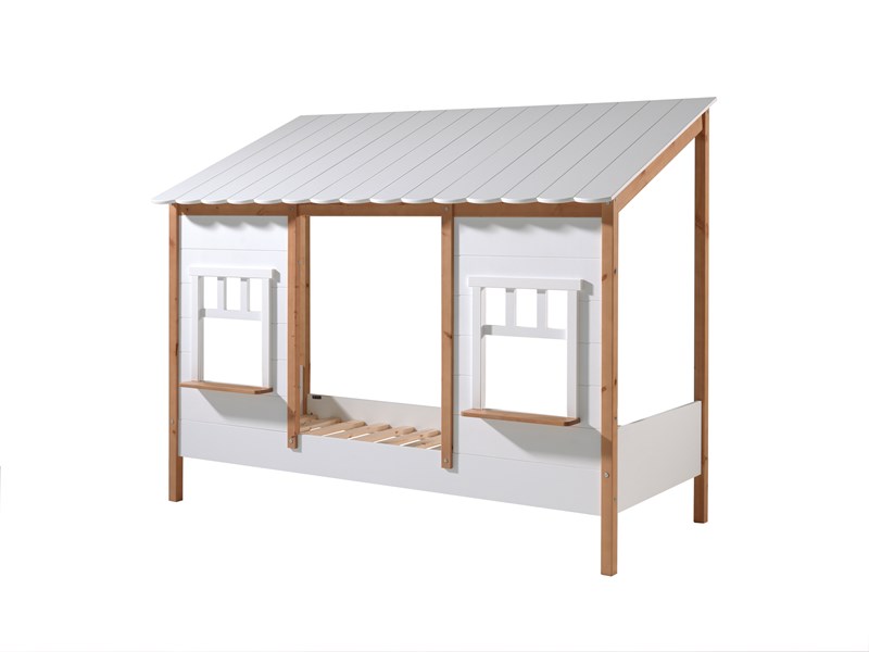 Lit enfant-HOUSEBED LIT CABANE (05) 90 x 200 cm BLANC-Vipack-mailleux-0