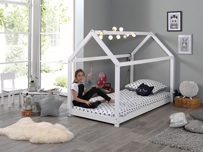 Chambres complètes-Combinaison de chambre d'enfant Cabane,Out Of Collection blanc-Vipack-mailleux-5