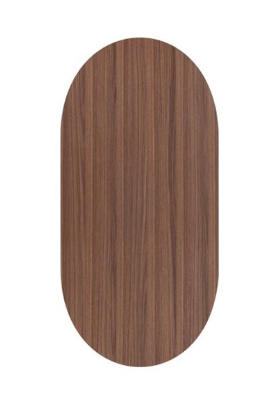 Tables de salle à manger-Brianza, table 210 x 100 cm - placage de noyer - steelbrown-Xooon-maille-1