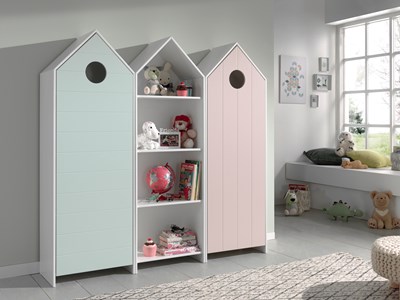 Chambres complètes-Combinaison de chambre d'enfant Casami 5-Vipack-mailleux-1