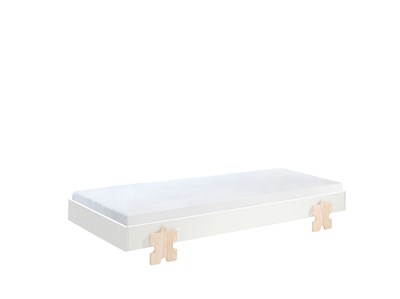 Lit enfant-MODULO LIT PUZZLE 90 x 200 cm BLANC-Vipack-mailleux-3