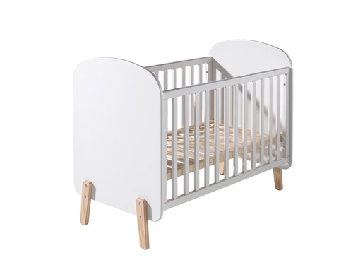 Lit bébé-KIDDY LIT BÉBÉ 60 x 120 cm BLANC-Vipack-mailleux-0