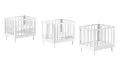 Parc bébé-FORREST PARC BÉBÉ 95 x 75 cm HÊTRE BLANC-Vipack-mailleux-3
