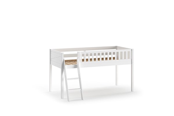 Lit mi-hauteur-SCOTT LIT MI-HAUTEUR AVEC ÉCHELLE 90 x 200 cm BLANC-Vipack-mailleux-0