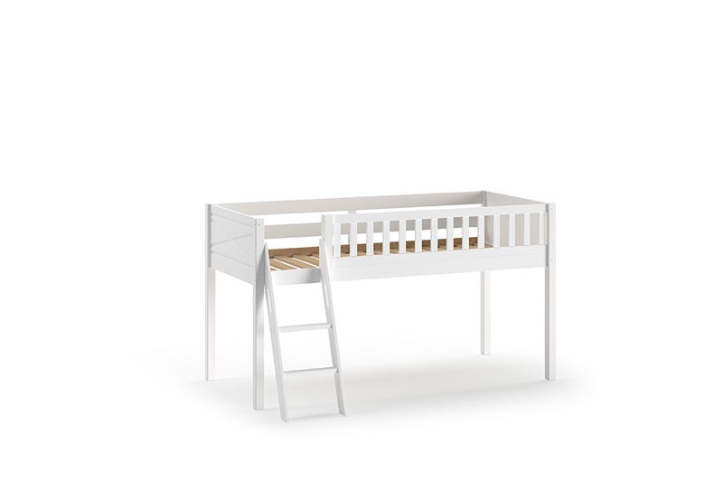 Lit mi-hauteur-SCOTT LIT MI-HAUTEUR AVEC ÉCHELLE 90 x 200 cm BLANC-Vipack-mailleux-0