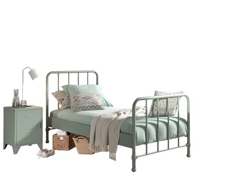 Chambres complètes-Combinaison de chambre d'enfant Bronxx vert-Vipack-mailleux-0