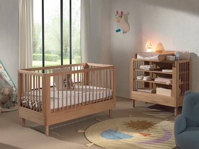Chambres complètes-Combinaison de chambre d'enfant Forrest Oak 2-chêne-Vipack-mailleux-1