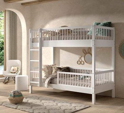 Chambres complètes-Combinaison de chambre d'enfant Forrest Beech hêtre laqué blanc-Vipack-mailleu-1
