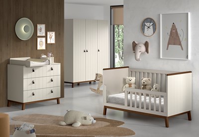 Chambres complètes-Combinaison de chambre d'enfant Sezane 4-clay-Vipack-mailleux-11