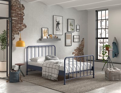 Lit enfant-BRONXX LIT 140 x 200 cm DENIM BLUE-Vipack-mailleux-4